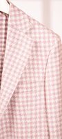 Sartorio Sport Coats Pink Stone Houndstooth Sport Jacket