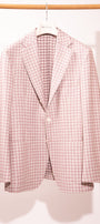 Sartorio Sport Coats Pink Stone Houndstooth Sport Jacket