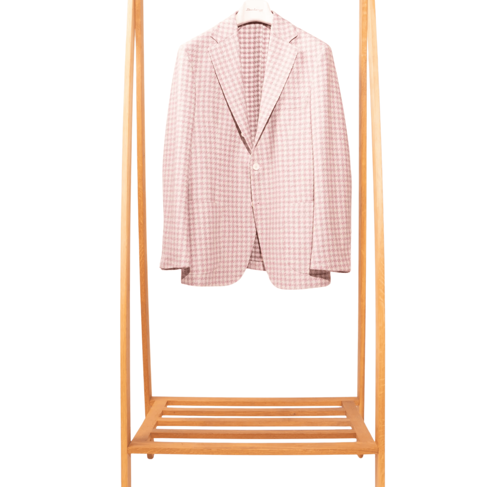 Sartorio Sport Coats Pink Stone Houndstooth Sport Jacket