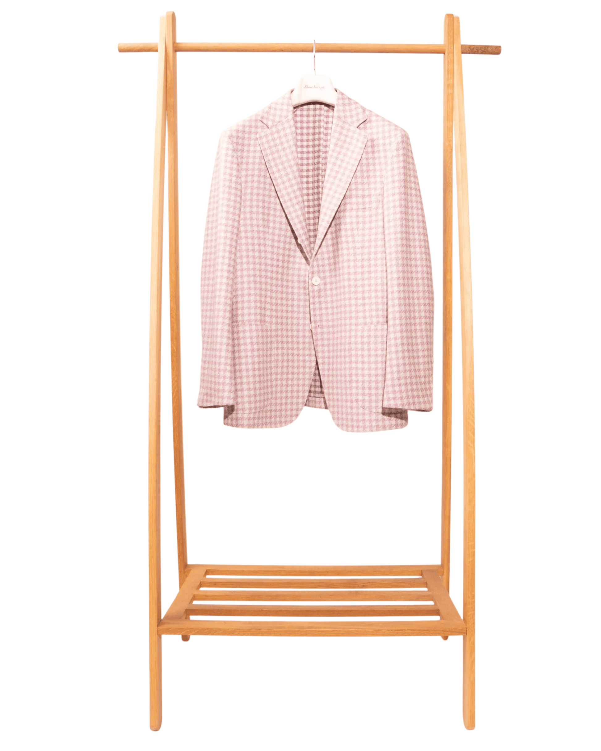 Sartorio Sport Coats Pink Stone Houndstooth Sport Jacket