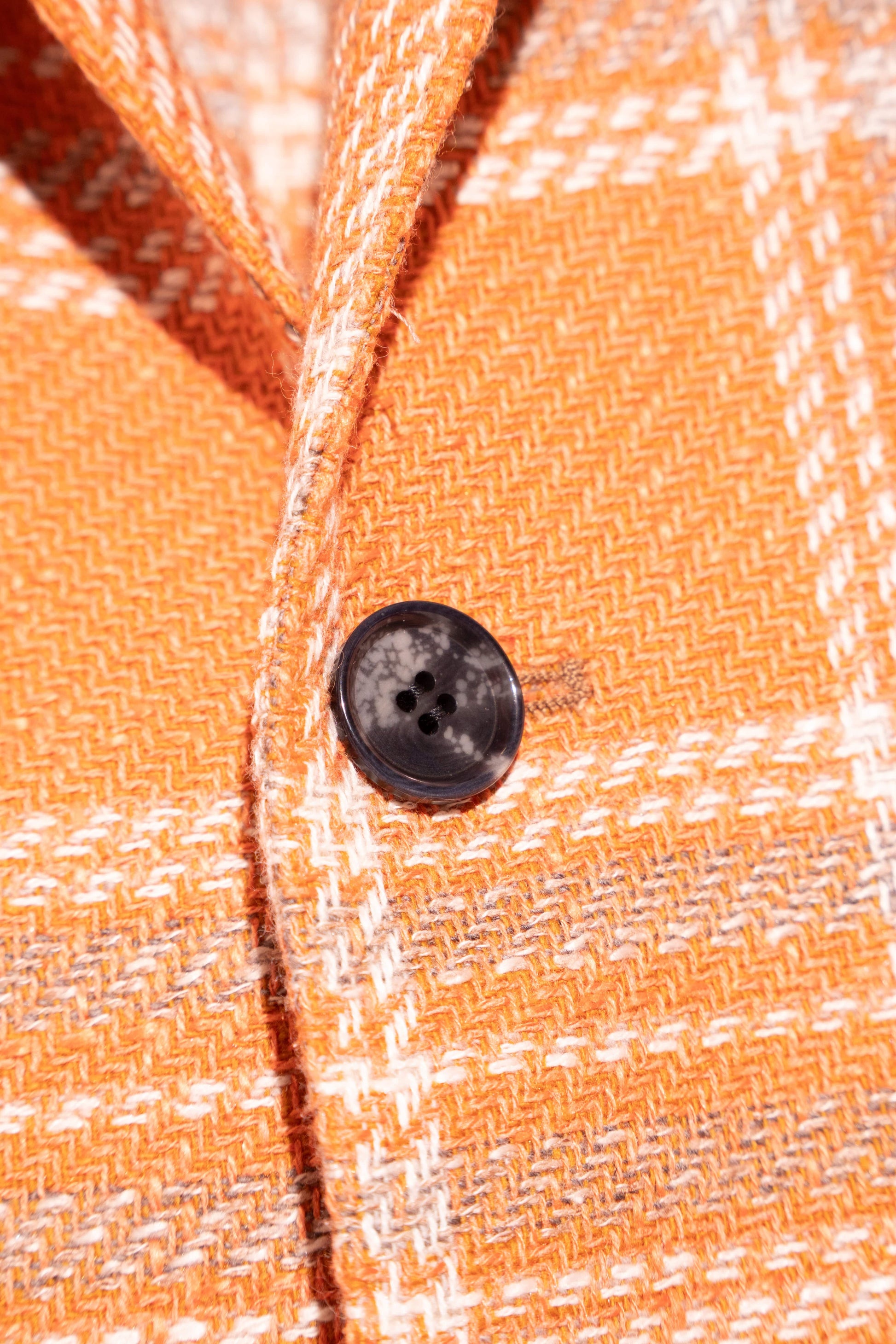 Sartorio Sport Coats Plaid Sport Coat in Orange/Grey