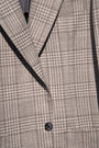 Sartorio Sport Coats Plaid Sport Coat in Taupe Cream