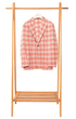 Sartorio Sport Coats Red and Light Tan Plaid Sport Coat