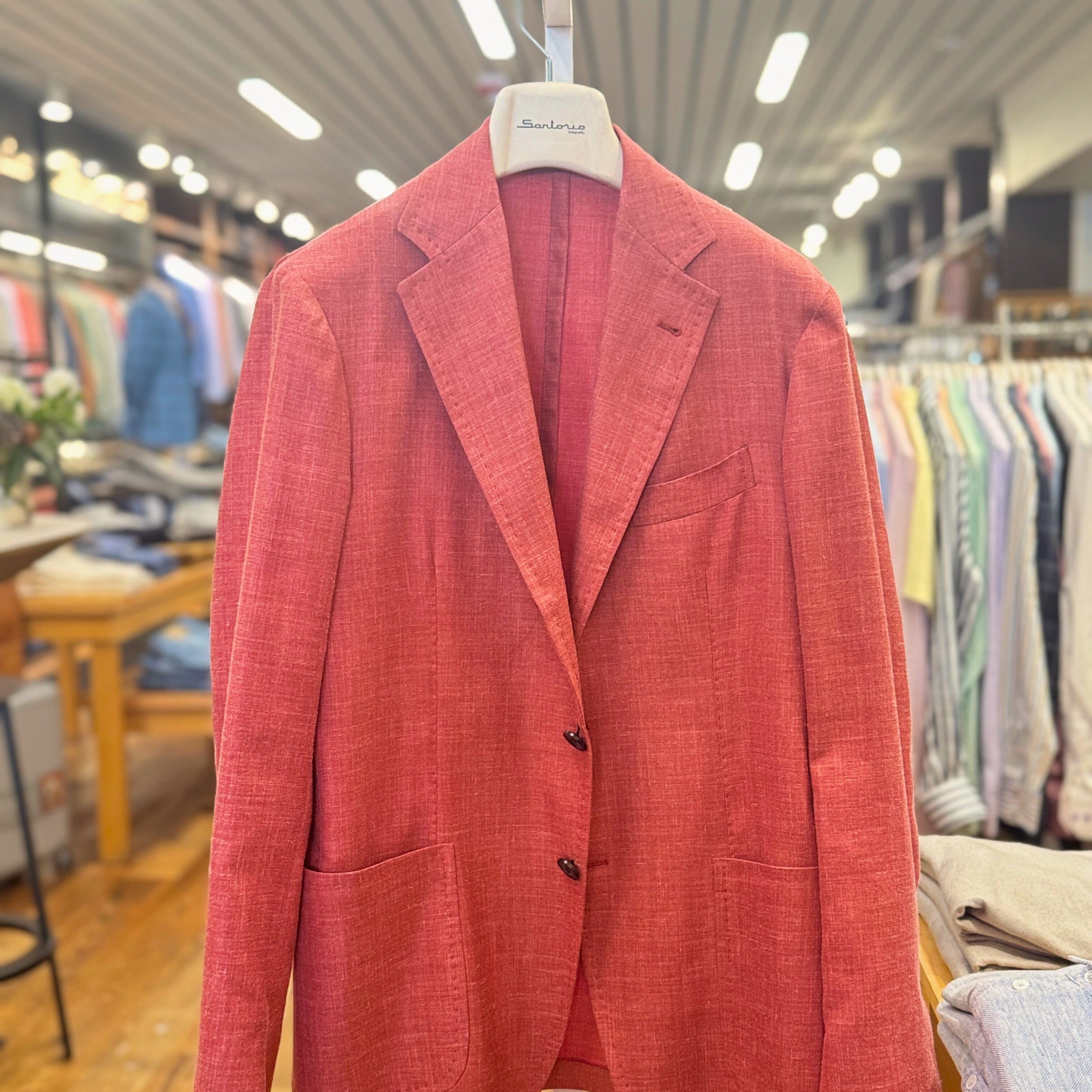 Sartorio Sport Coats Sartorio Napoli Jacket - Red Solid