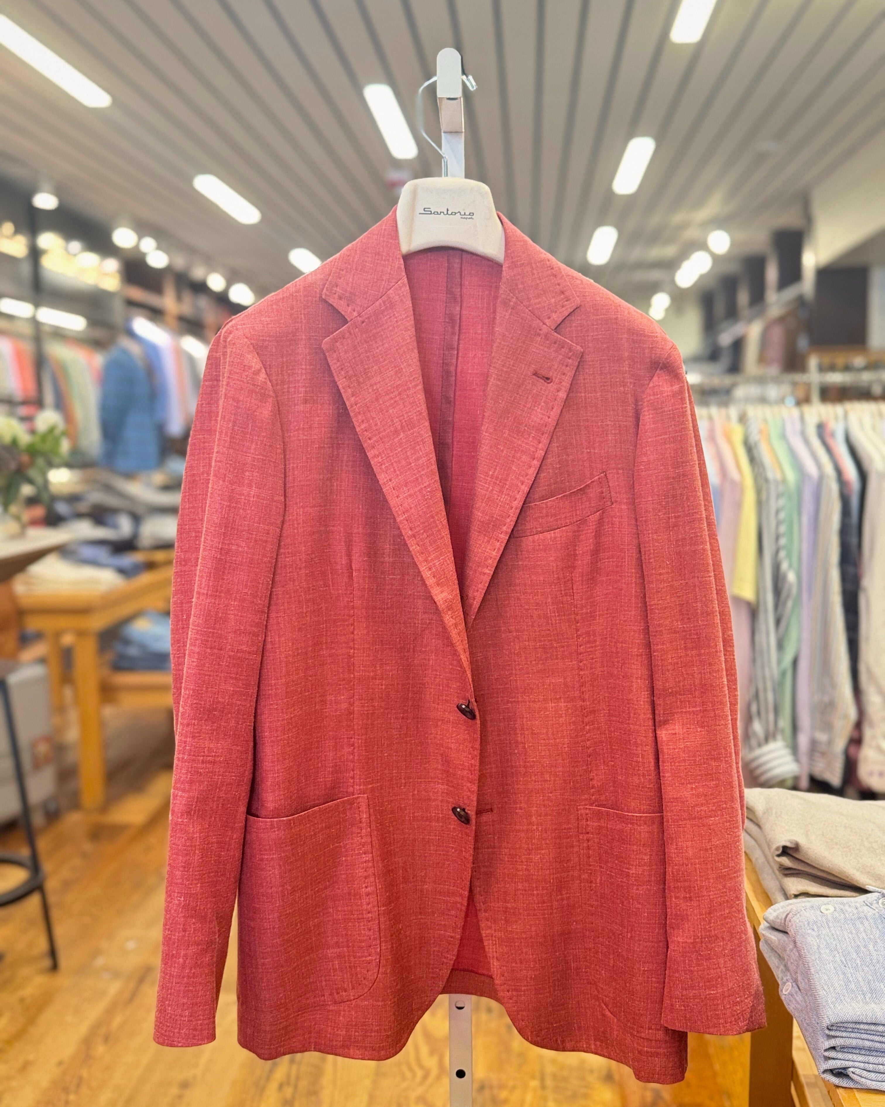 Sartorio Sport Coats Sartorio Napoli Jacket - Red Solid