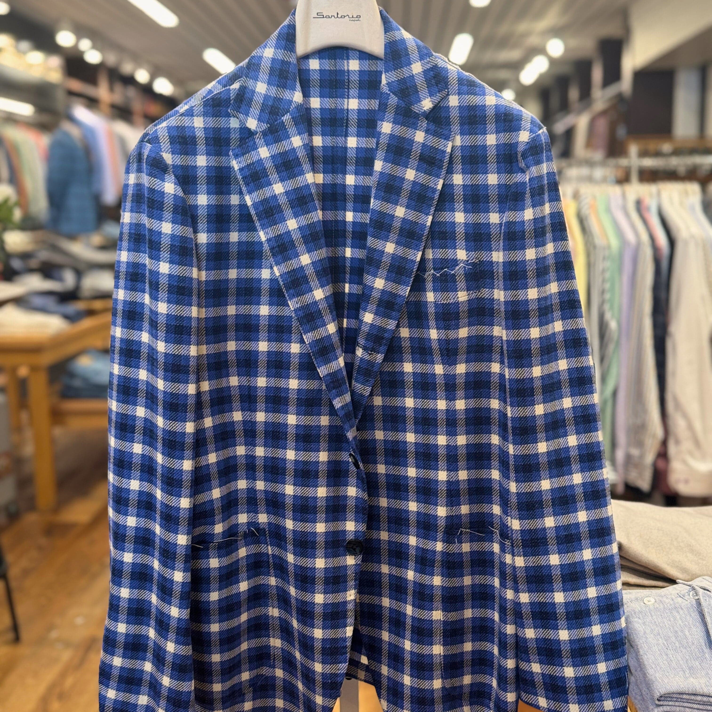 Sartorio Sport Coats Sartorio Napoli Jacket - Royal Blue & Navy Plaid