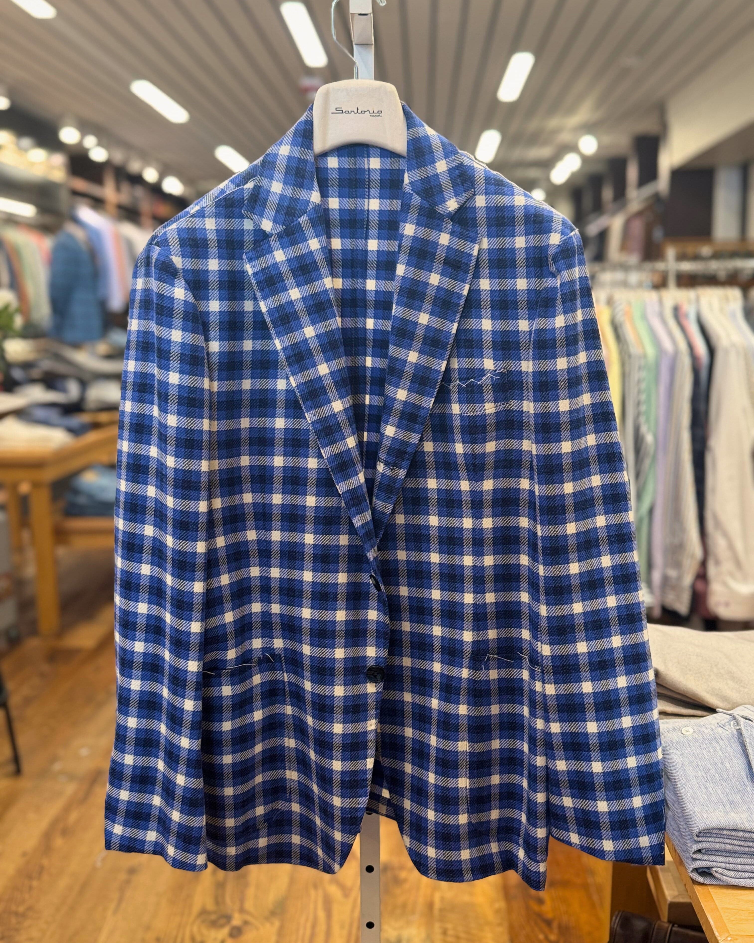 Sartorio Sport Coats Sartorio Napoli Jacket - Royal Blue & Navy Plaid