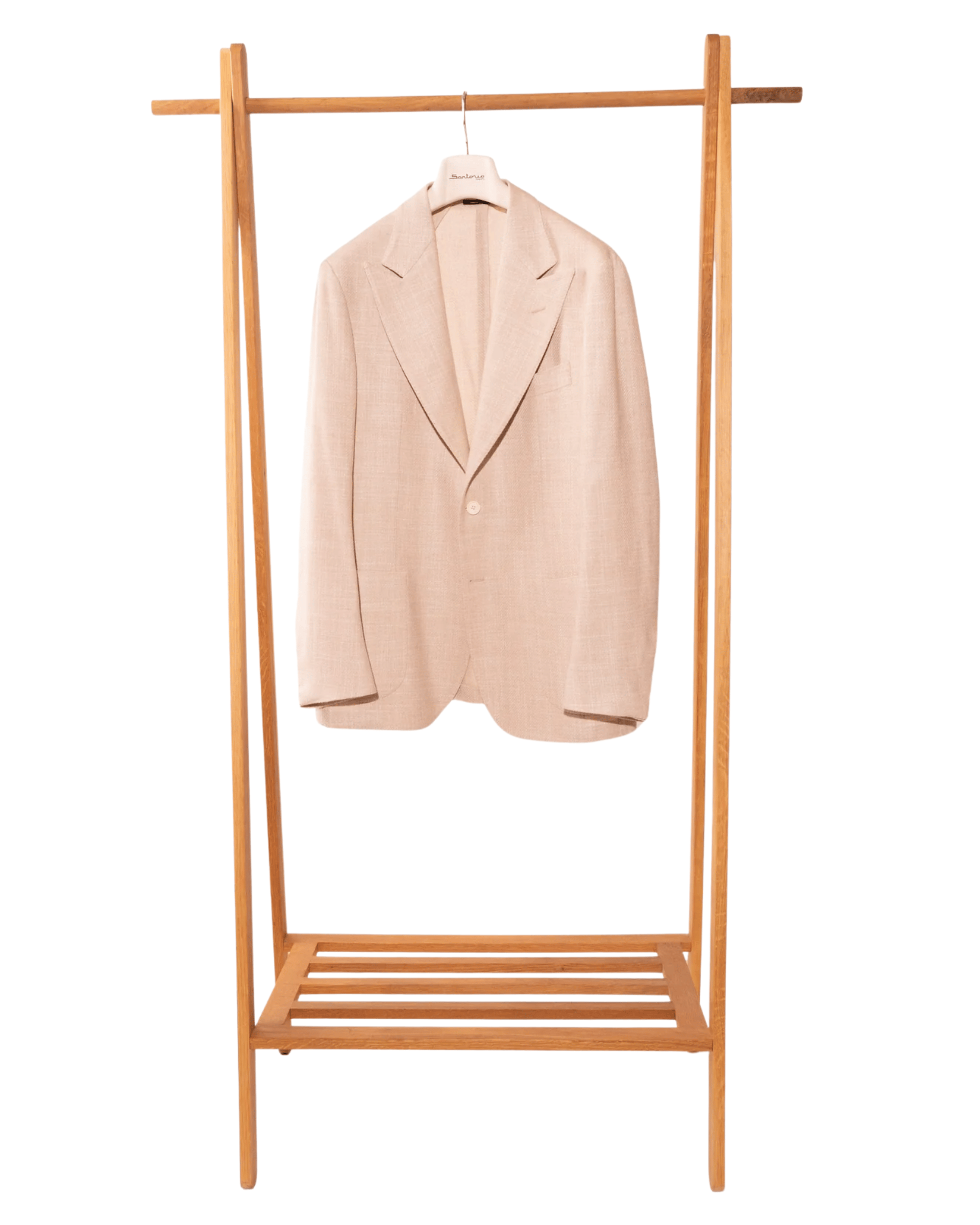 Sartorio Sport Coats Solid Tan Linen Sport Coat