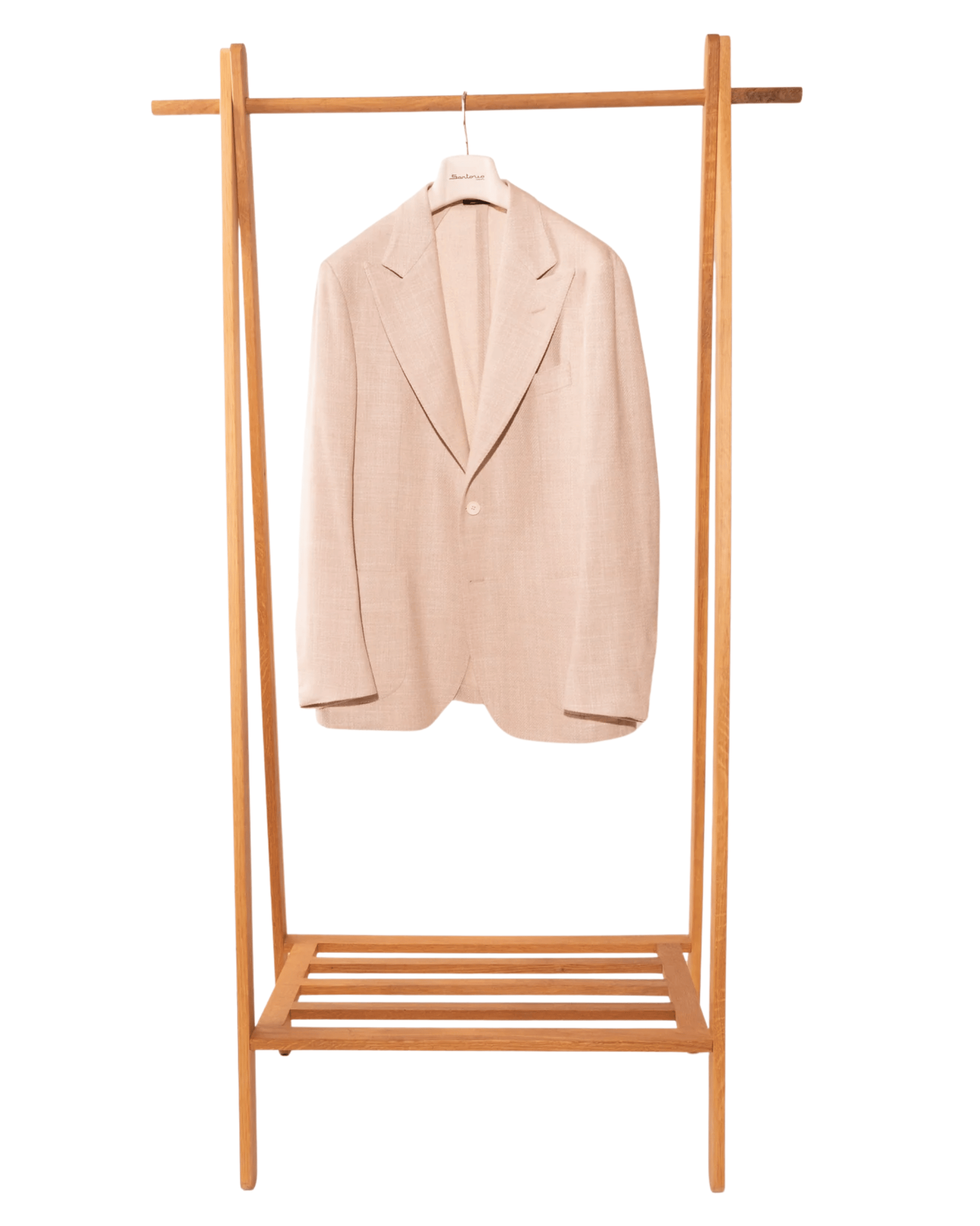 Sartorio Sport Coats Solid Tan Linen Sport Coat