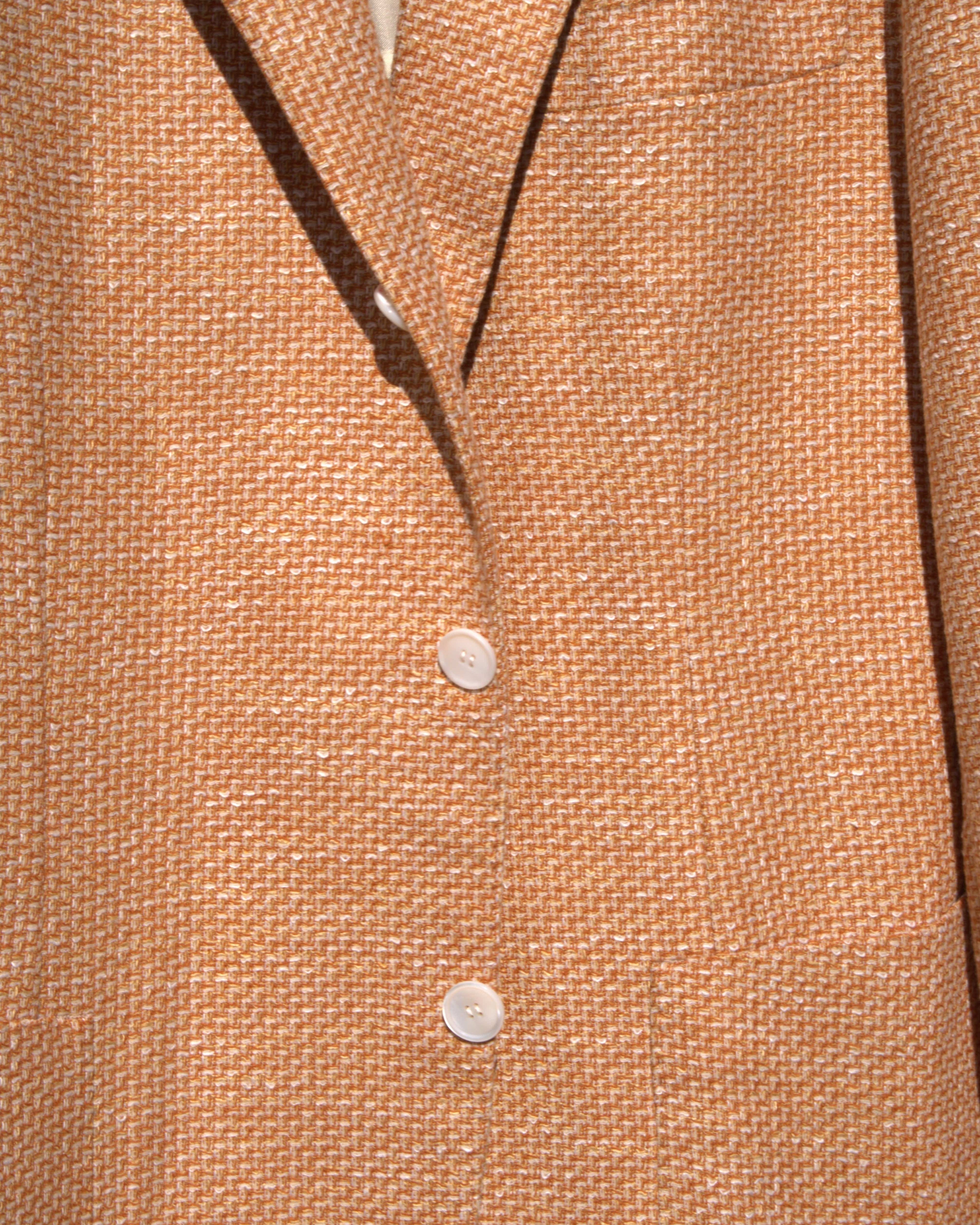 Sartorio Sport Coats Textured Solid Sport Coat in Rust