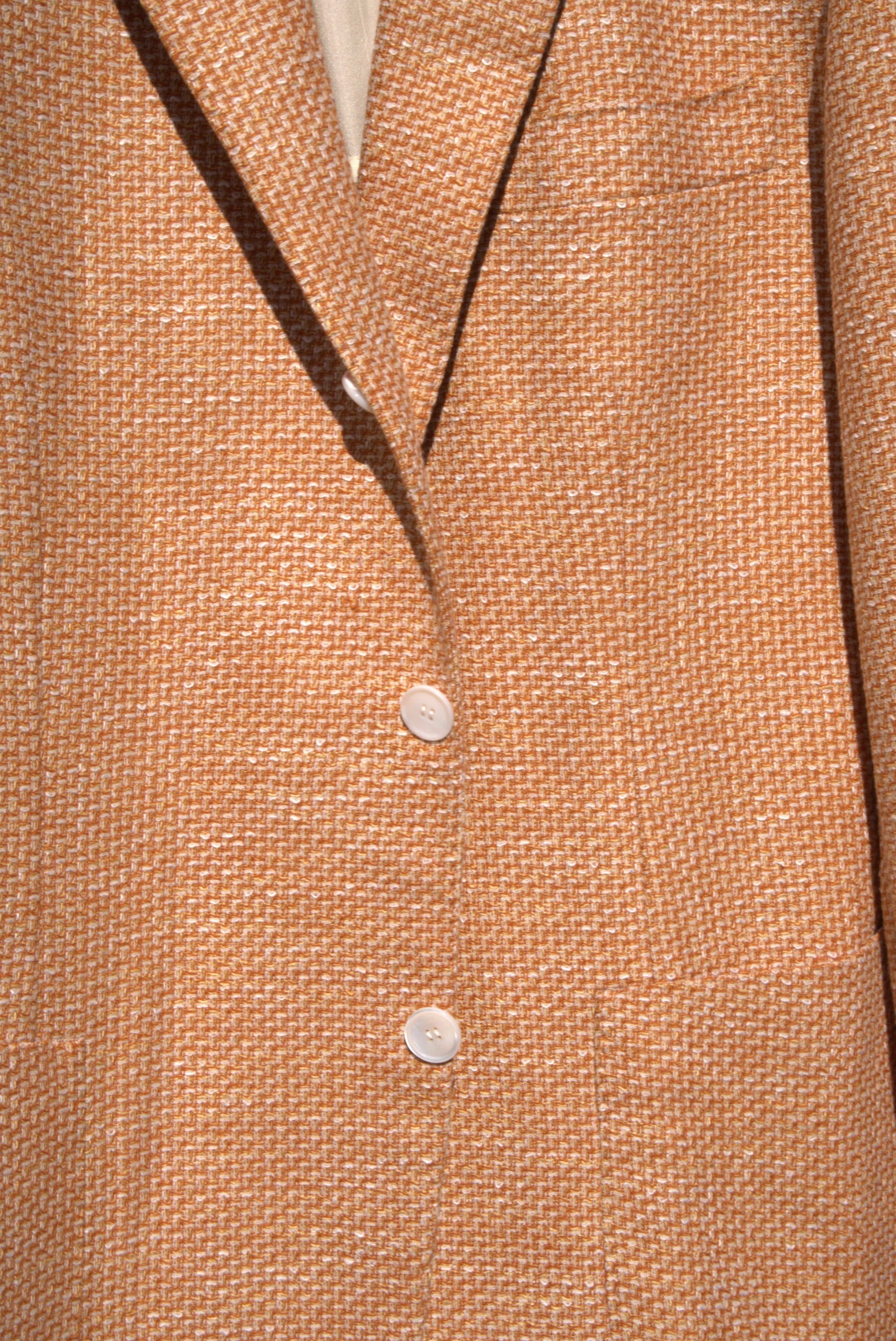 Sartorio Sport Coats Textured Solid Sport Coat in Rust