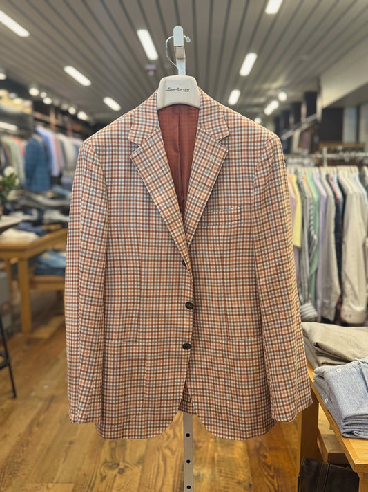 Sartorio Sport Coats US 38 Sartorio Napoli Jacket - Orange Tattersol