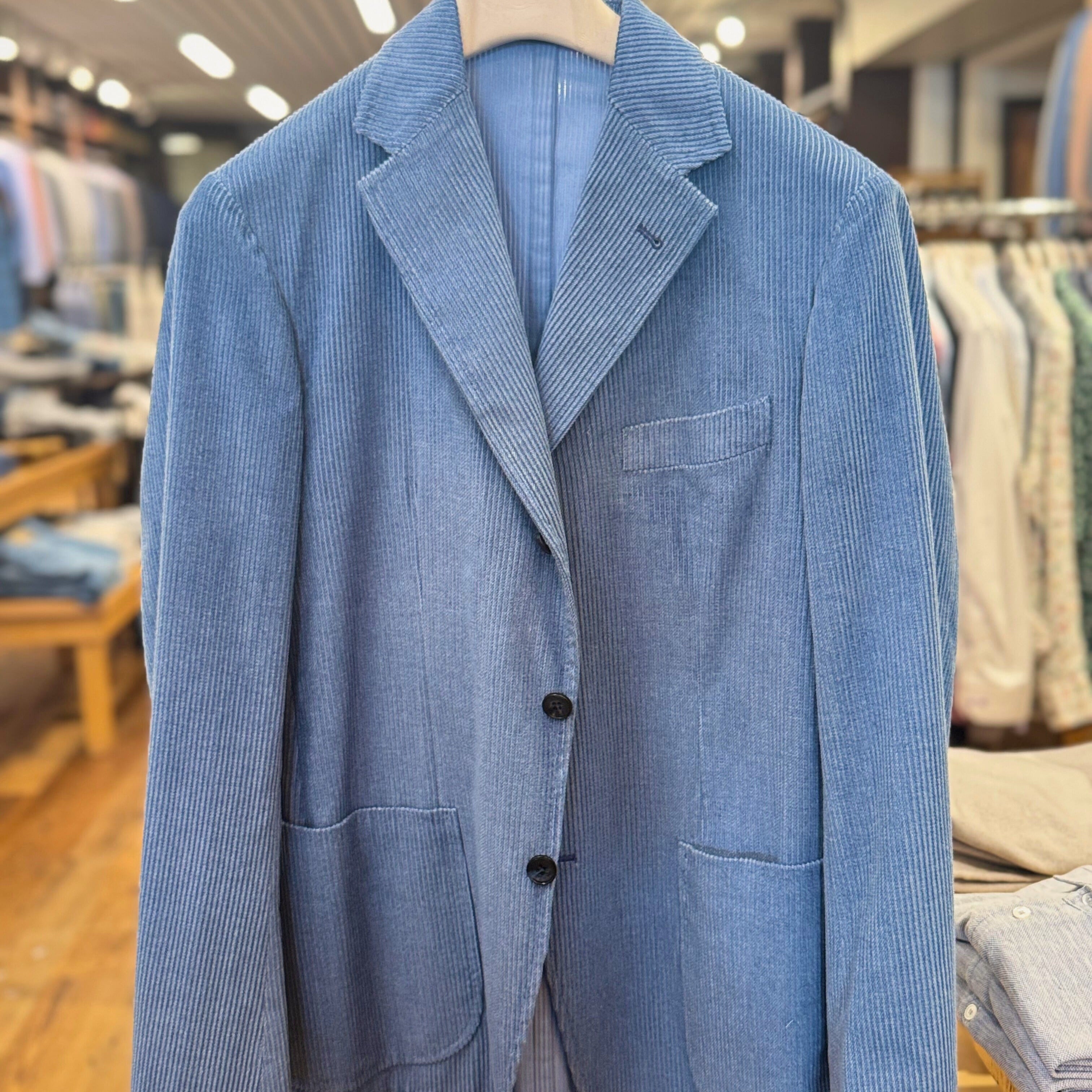 Sartorio Sport Coats US 42 / Blue Sartorio Napoli Jacket - Blue Corduroy