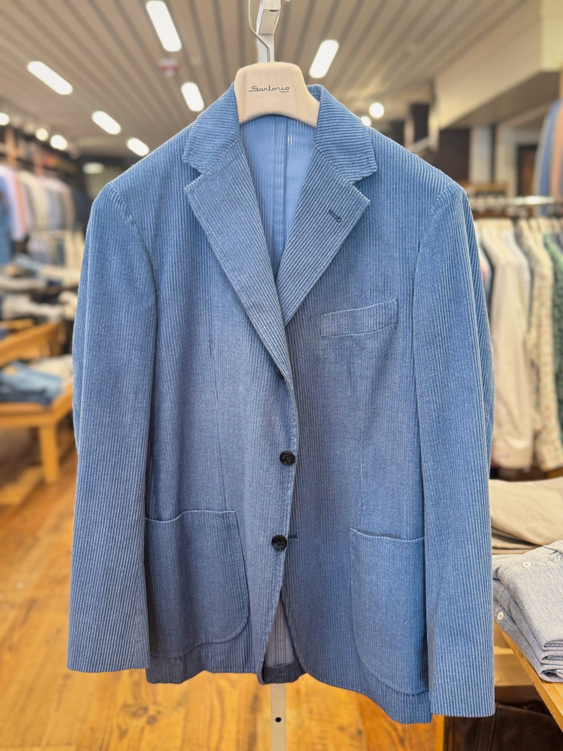 Sartorio Sport Coats US 42 / Blue Sartorio Napoli Jacket - Blue Corduroy