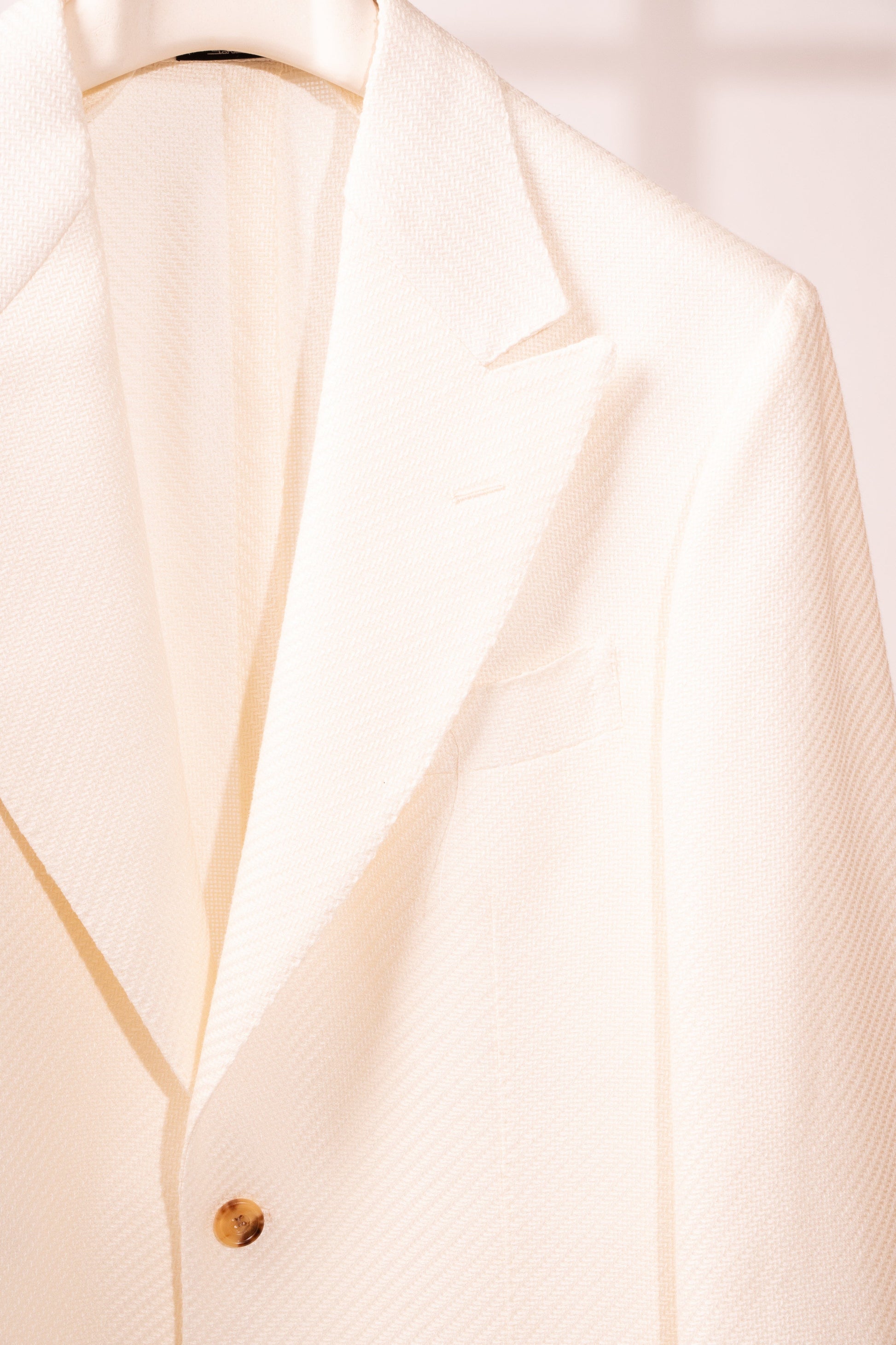 Sartorio Sport Coats White Sharkskin Sport Jacket