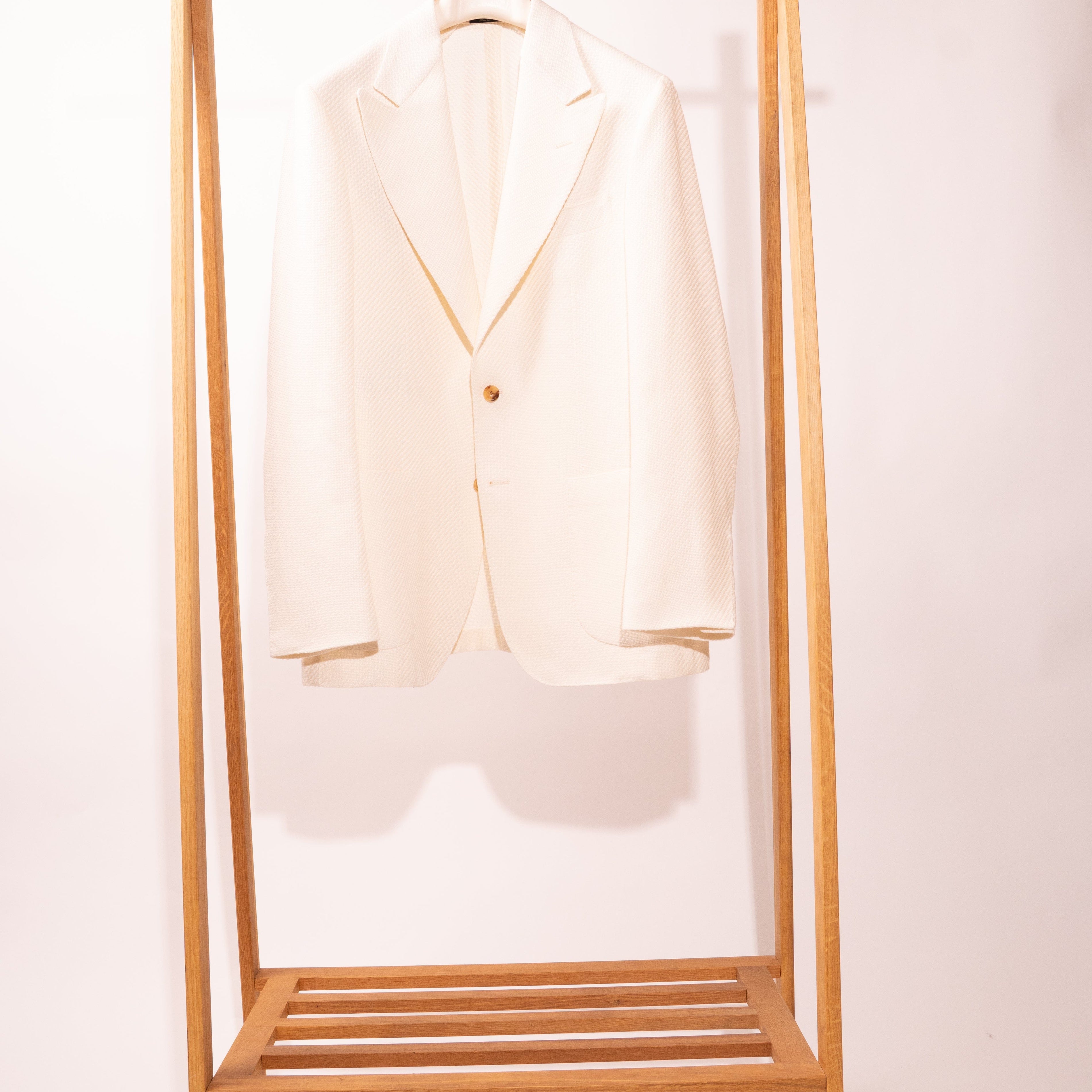 Sartorio Sport Coats White Sharkskin Sport Jacket