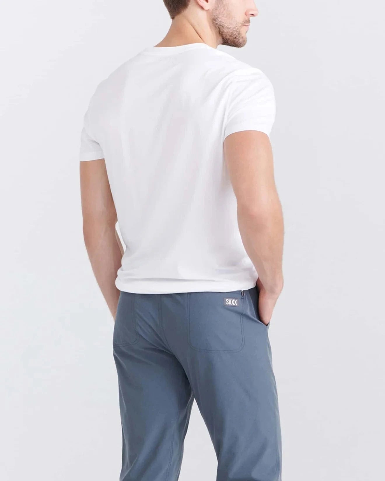 Saxx Underwear & Sleep Cooling Cotton V-Neck Undershirt (White)