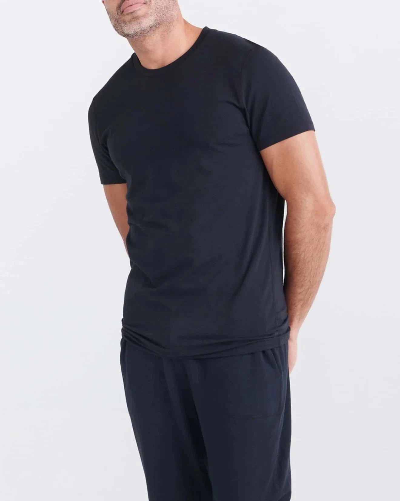 Saxx Underwear Underwear BLACK / XS Cooling Cotton Crew Neck Undershirt