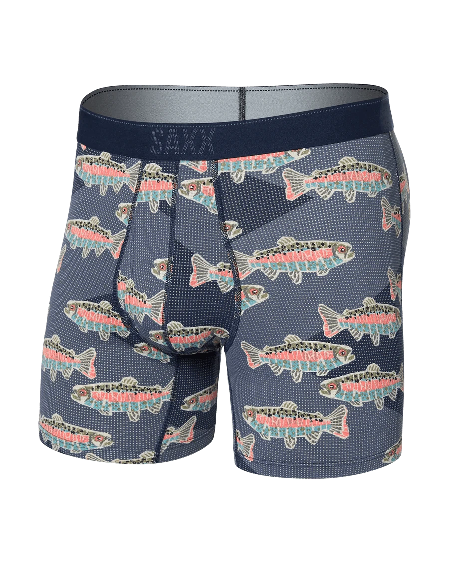 Saxx Underwear Underwear & Sleep Lazy River / M Quest Quick-Dry Mesh Boxer