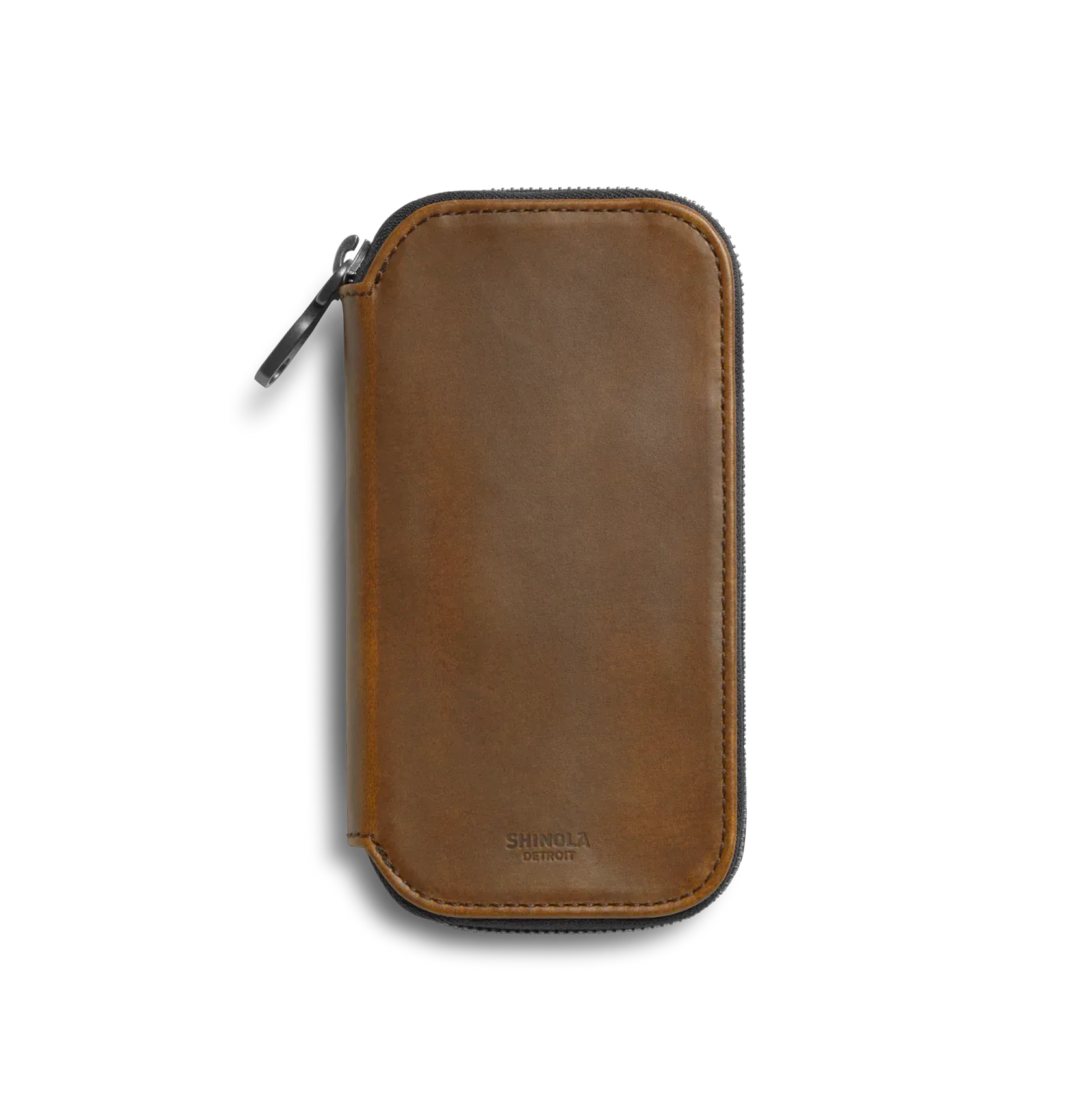 Shinola Luggage MEDIUM BROWN Travel Watch Case in Medium Brown