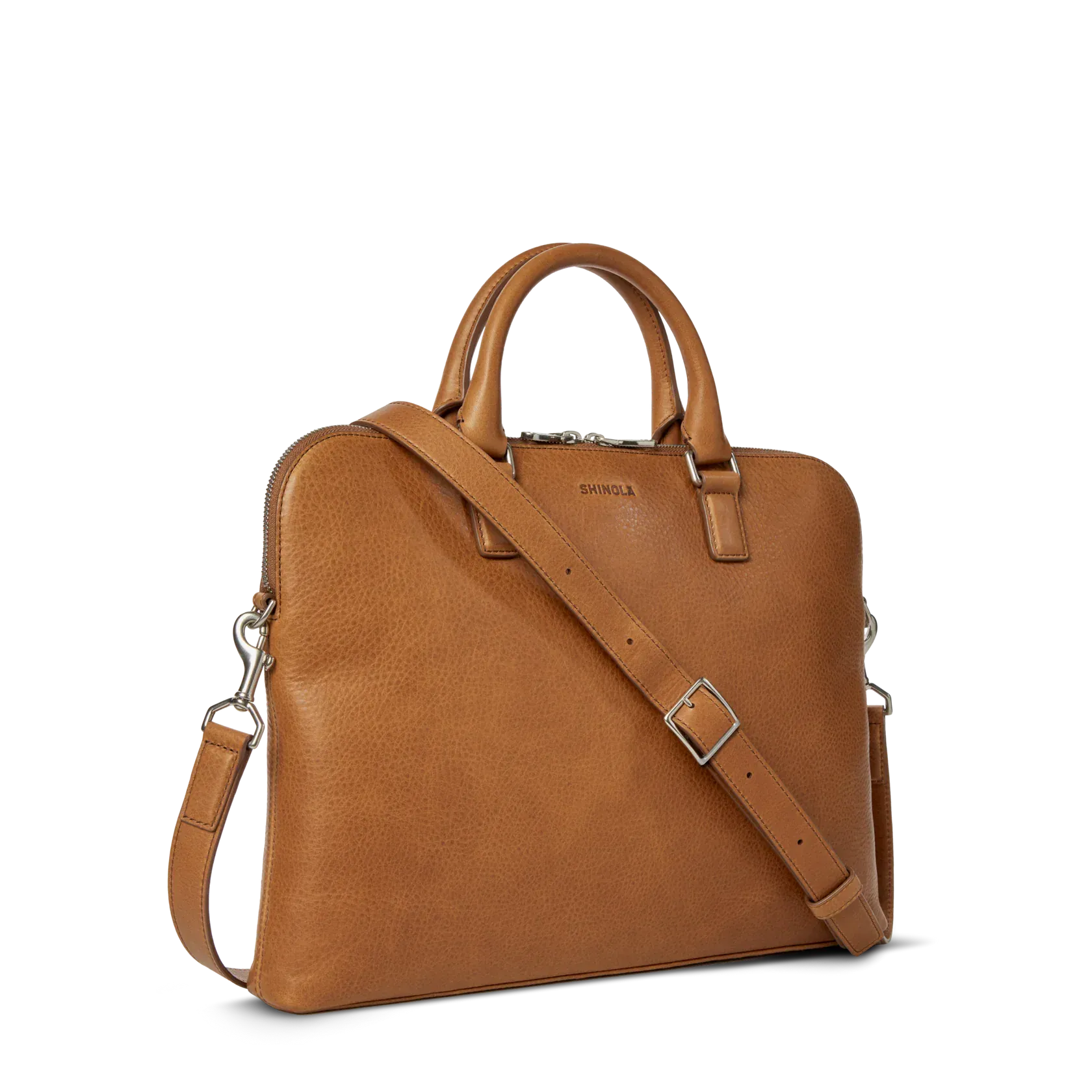 Shinola Luggage Portfolio Briefcase in Tan