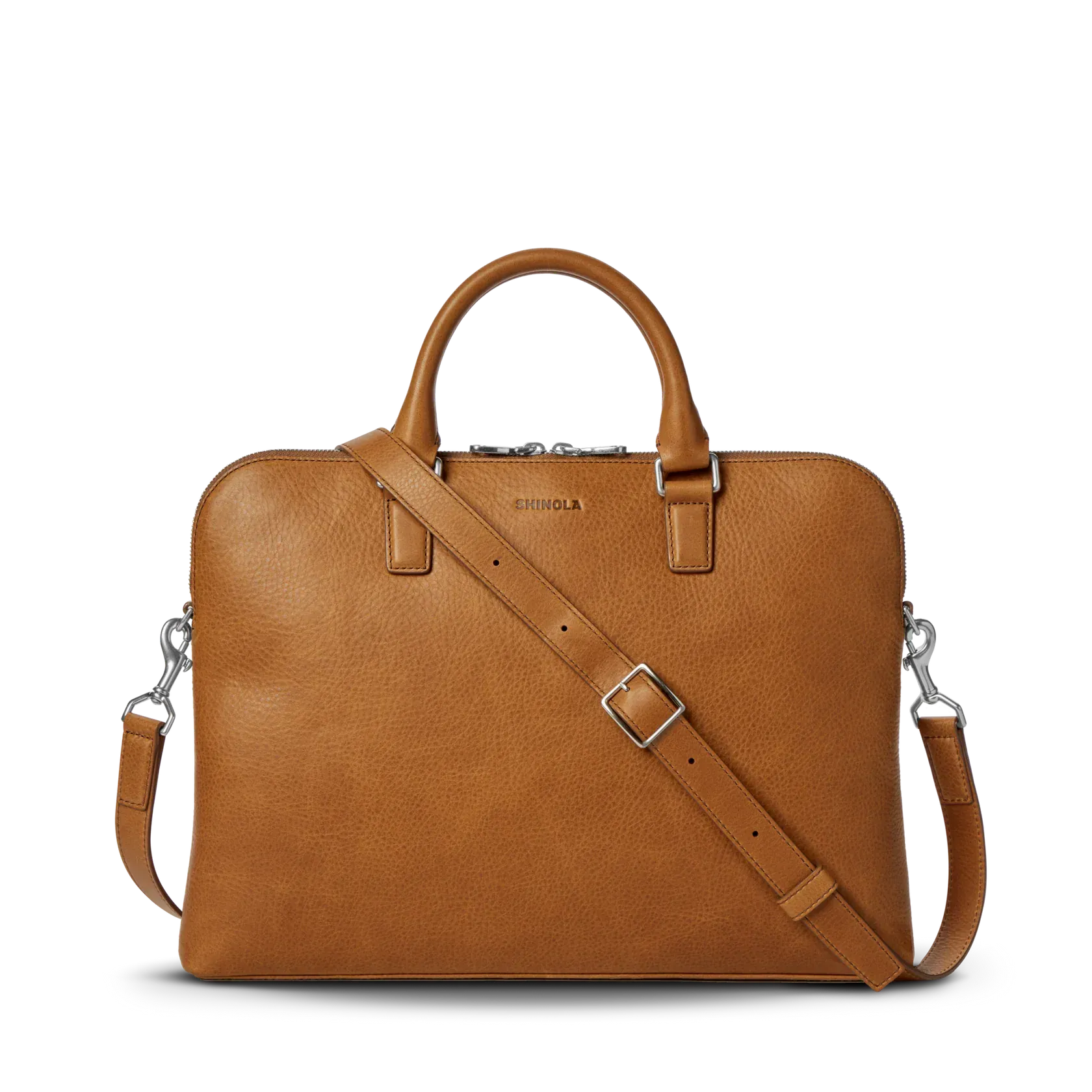 Shinola Luggage Portfolio Briefcase in Tan