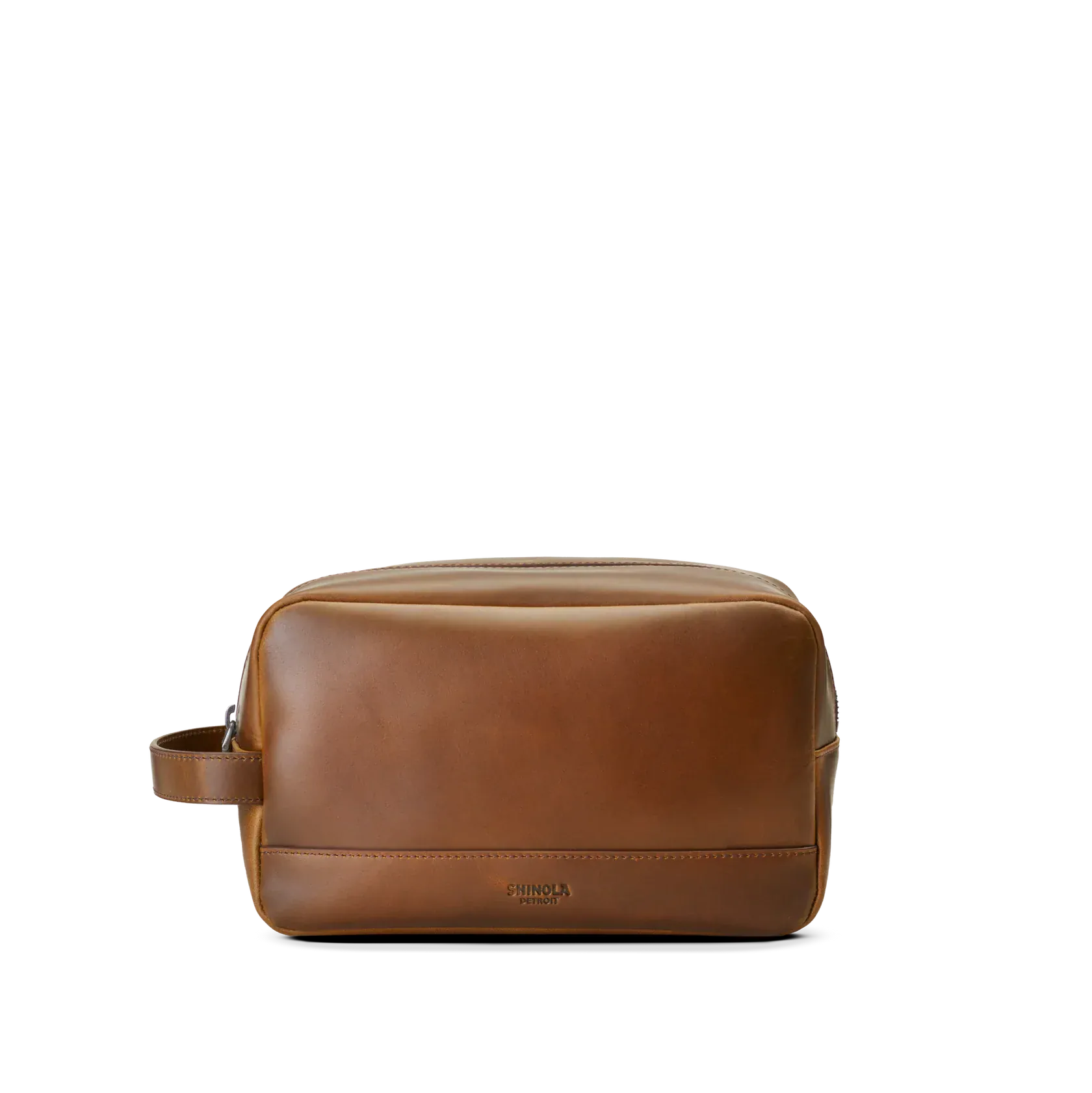 Shinola Luggage TAN Zip Travel Kit in Tan