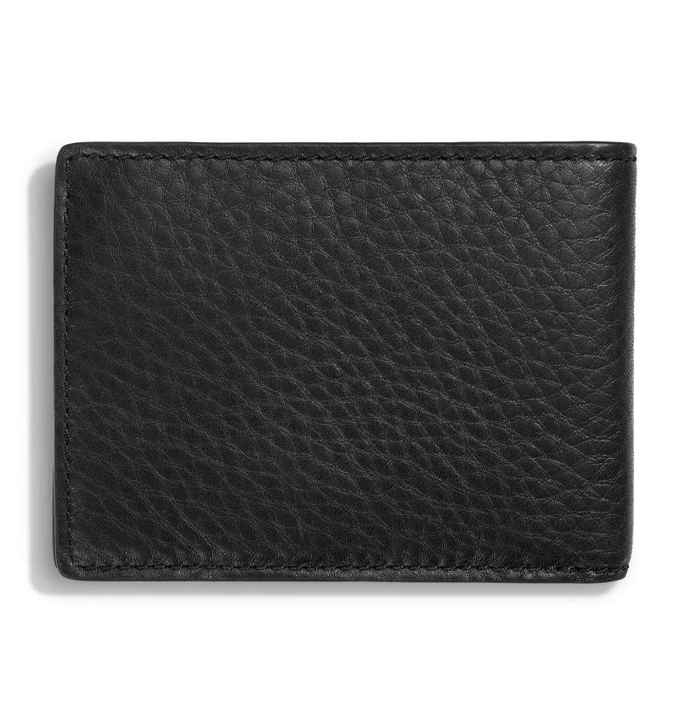 Shinola Wallets Slim Bifold Wallet Black