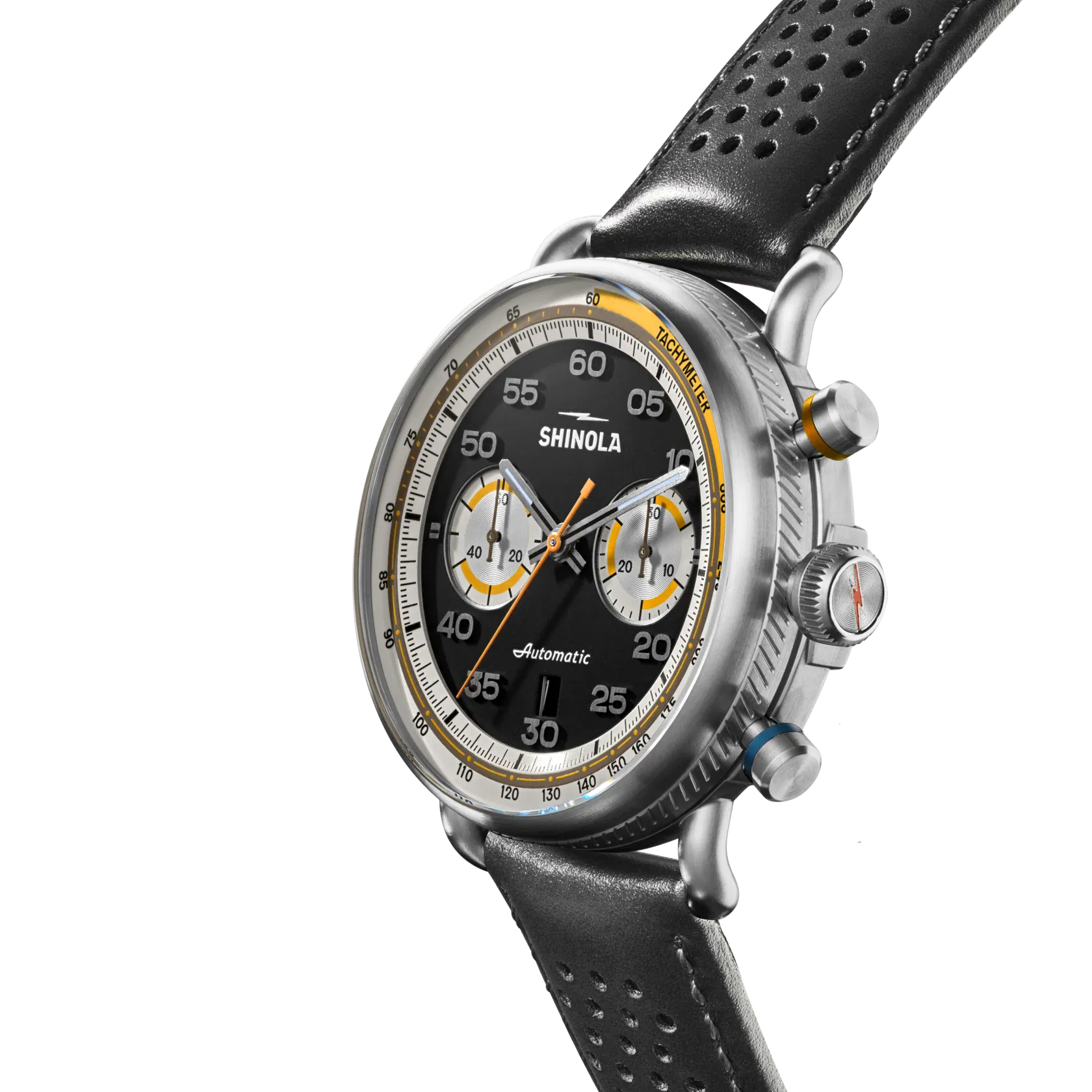 Shinola Watches BLACK / 44MM Canfield Speedway Open Road Automatic Chronograph Watch
