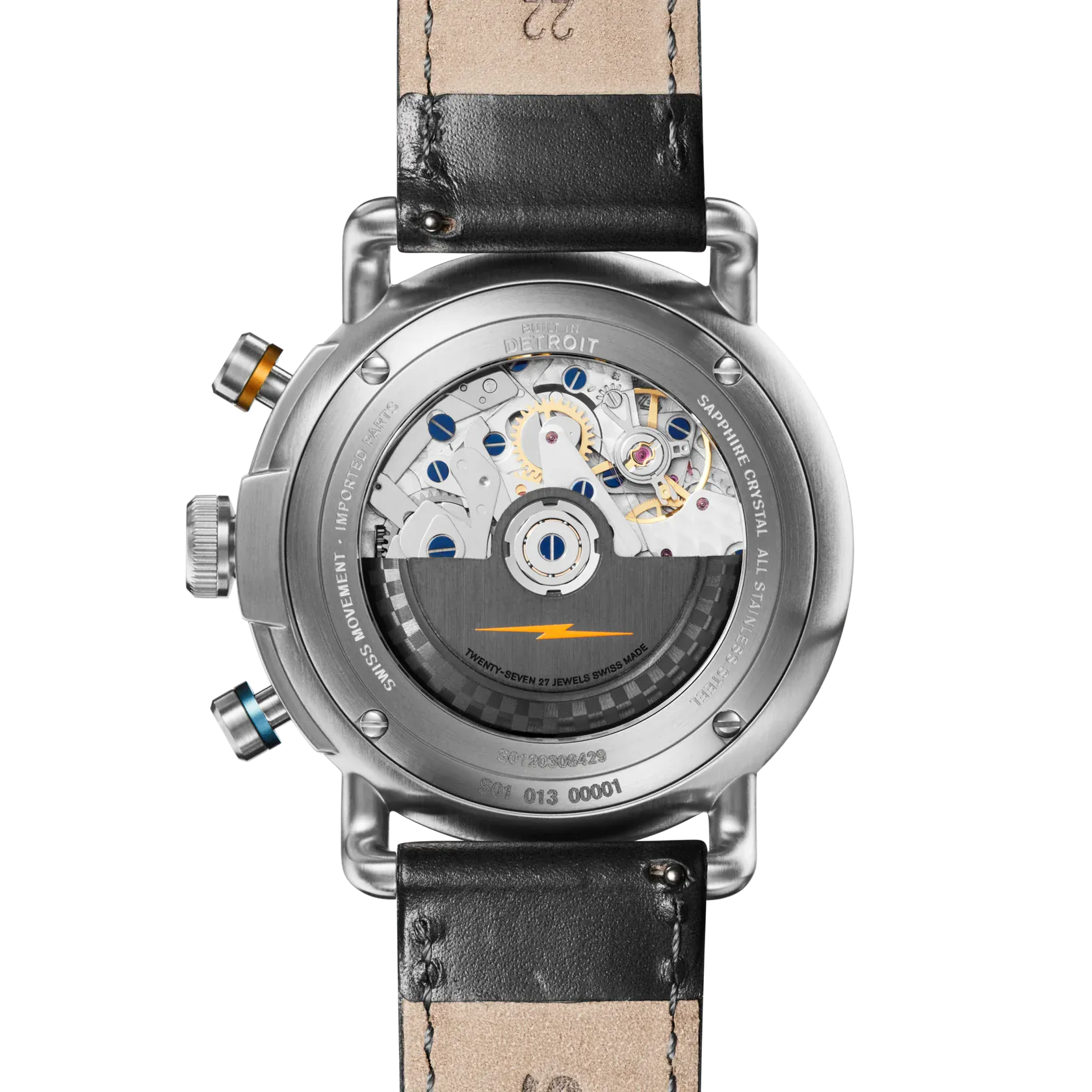 Shinola Watches BLACK / 44MM Canfield Speedway Open Road Automatic Chronograph Watch