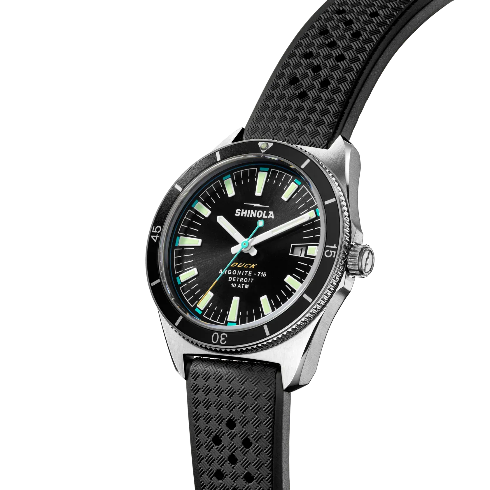 Shinola Watches BLACK Duck Watch 40mm