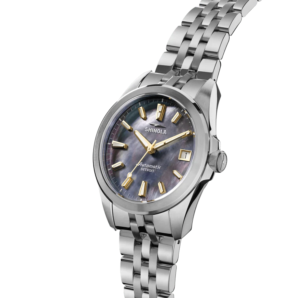 Shinola Watches Circadian Monster Automatic Watch - Gray Mother of Pearl