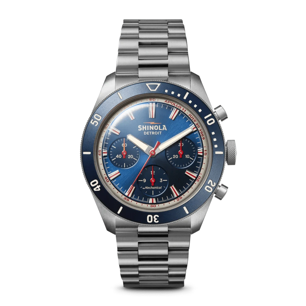 Shinola Watches Mooncraft Monster Chronograph Watch 43mm