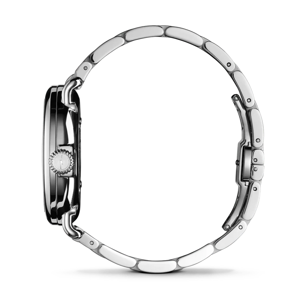 Shinola Watches MOTHER OF PEARL SILVER Runwell 3HD - Cadet Blue - 36mm