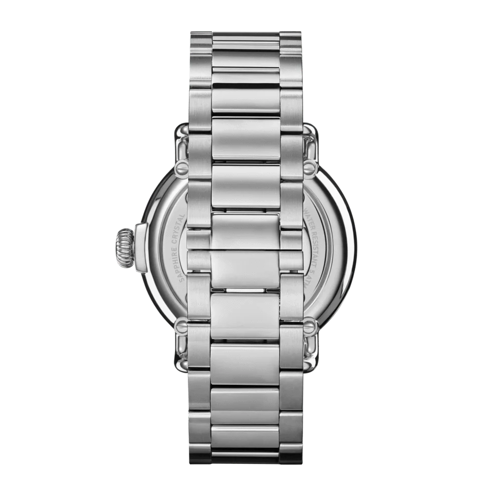 Shinola Watches MOTHER OF PEARL SILVER Runwell 3HD - Cadet Blue - 36mm