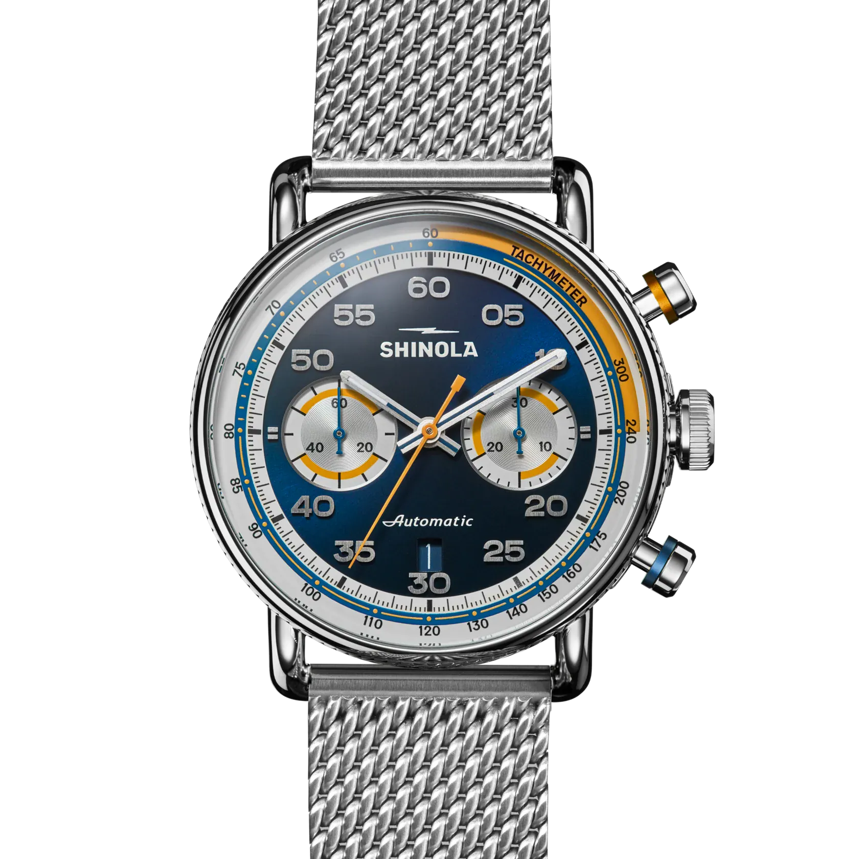 Shinola Watches SIlver / OS Canfield Speedway Open Road Automatic Chronograph Watch