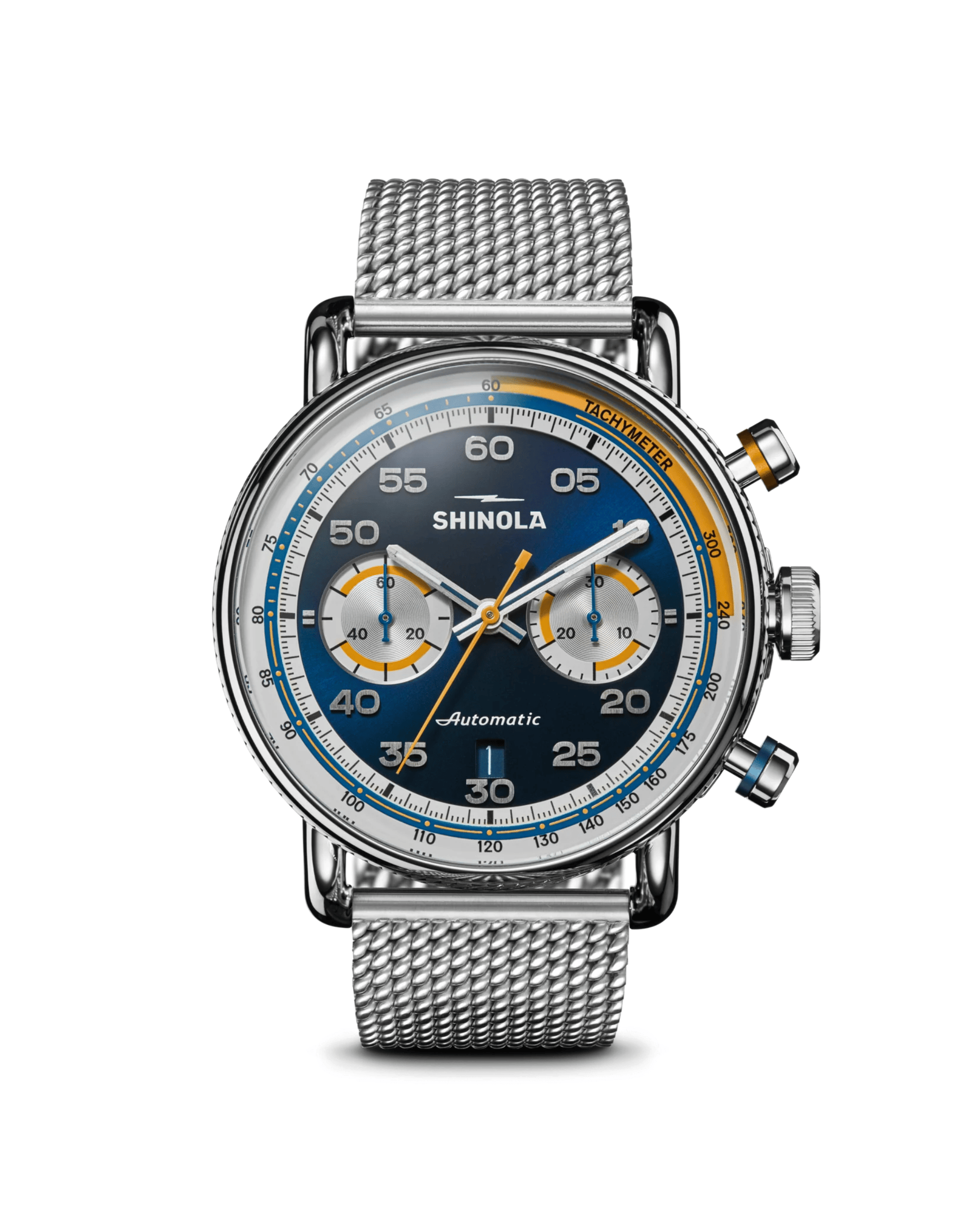 Shinola Watches SIlver / OS Canfield Speedway Open Road Automatic Chronograph Watch