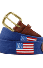 Smathers & Branson Belt American Flag Needlepoint Belt
