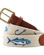 Smathers & Branson Belt Azul Fish Belt (Light Khaki)