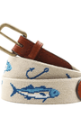 Smathers & Branson Belt Azul Fish Belt (Light Khaki)