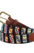 Smathers & Branson Belt Beer Cans Needlepoint Belt