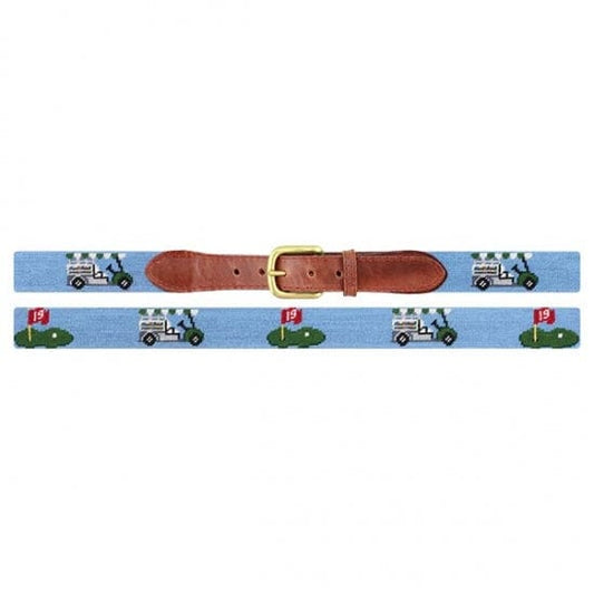 Smathers & Branson Belt Beverage Cart Needlepoint Belt