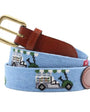 Smathers & Branson Belt Beverage Cart Needlepoint Belt