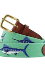 Smathers & Branson Belt Billfish Needlepoint Belt