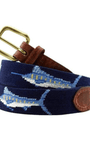 Smathers & Branson Belt Billfish Needlepoint Belt