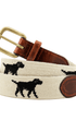 Smathers & Branson Belt Black Lab Needlepoint Belt