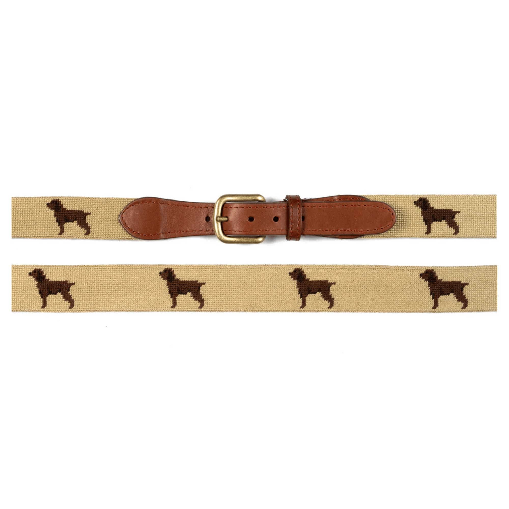 Smathers & Branson Belt Boykin Spaniel Needlepoint Belt