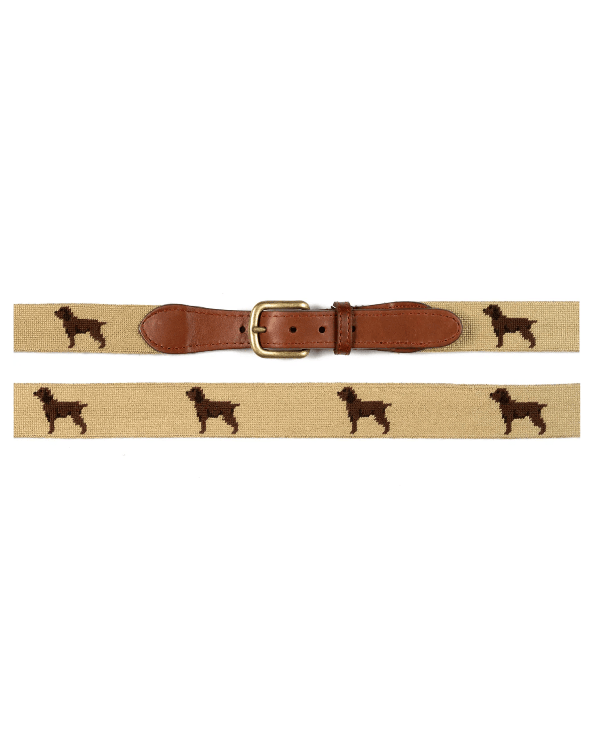 Smathers & Branson Belt Boykin Spaniel Needlepoint Belt