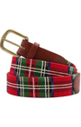 Smathers & Branson Belt Christmas Plaid Belt