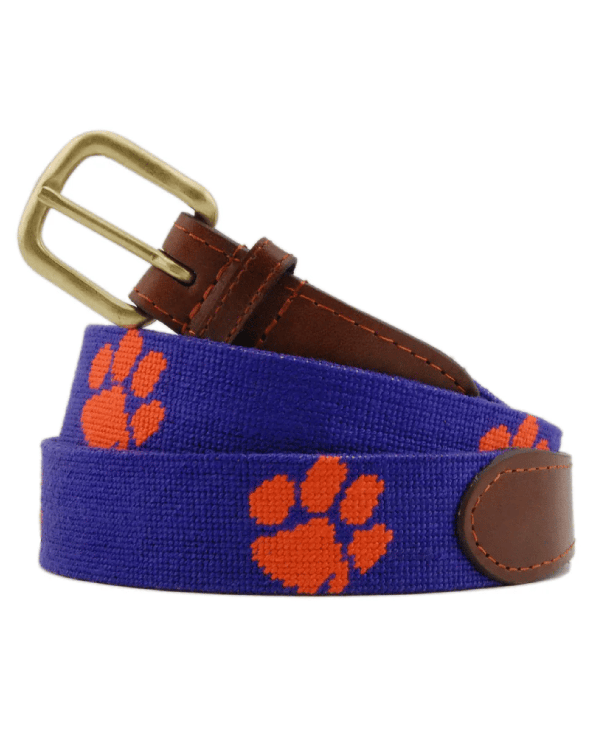Smathers & Branson Belt Clemson University Needlepoint Belt